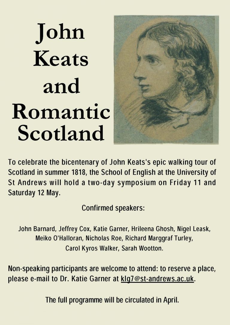 John Keats and Romantic Scotland The Keats Foundation